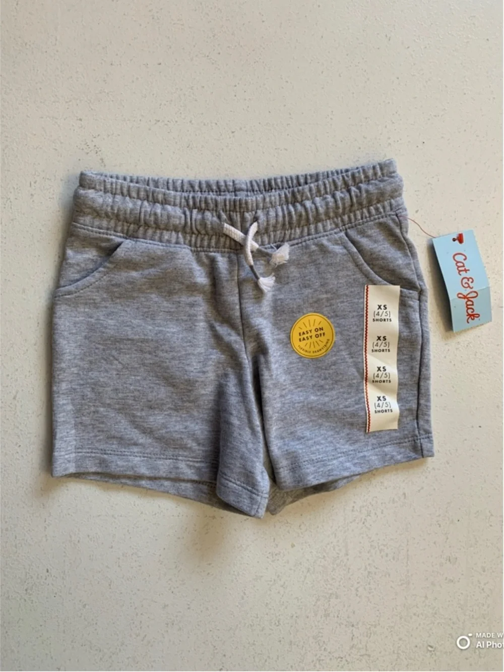 Lot of 4-Pairs of Shorts Girls Size XS (4/5) from Cat & Jack + All In Motion NWT